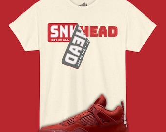 Sneaker Sticker T-Shirt Matching Air Jordan 4 Nigel Brick by Brick