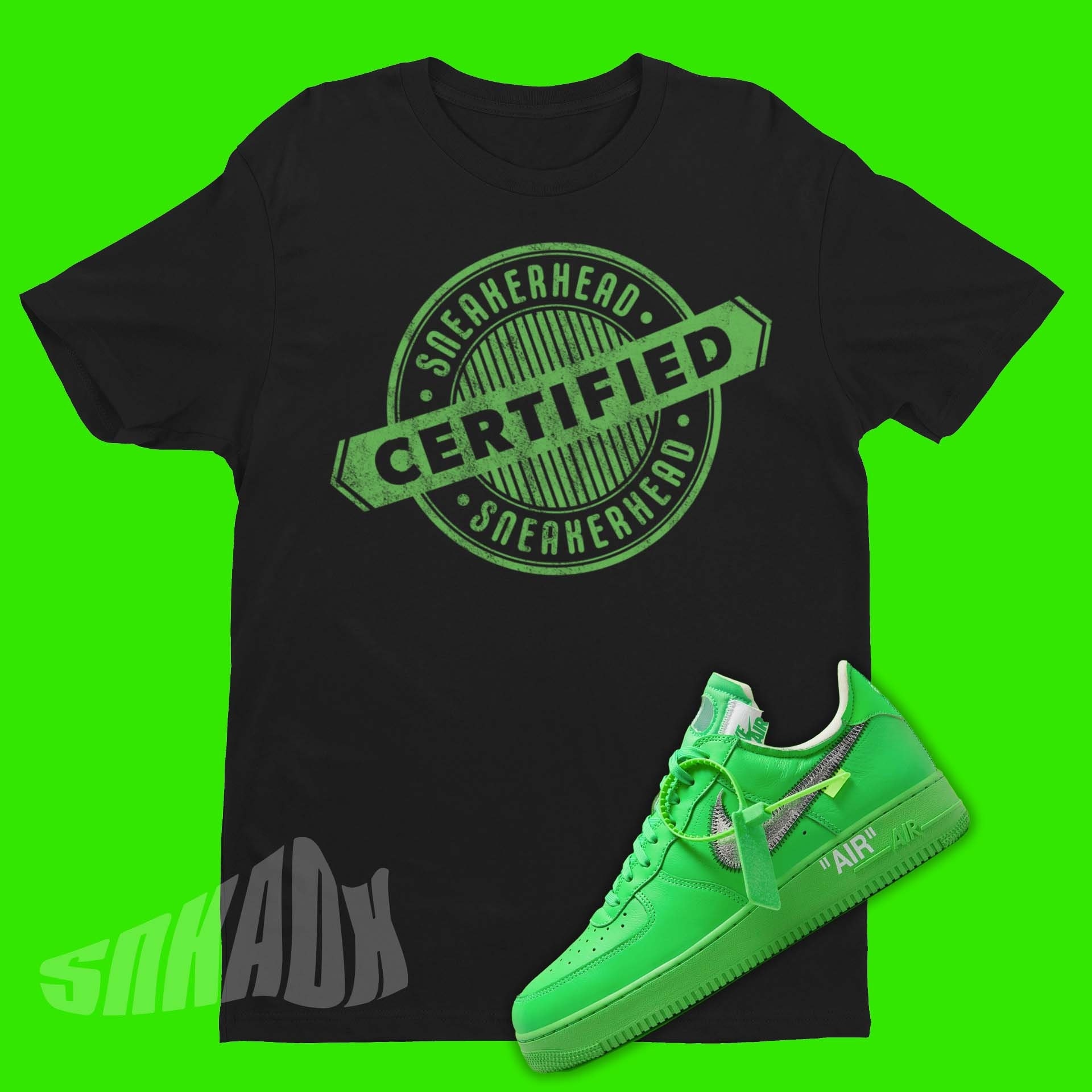 Custom Nike AF1(slime green OFF WHITE ROPE LACE)#art #diy