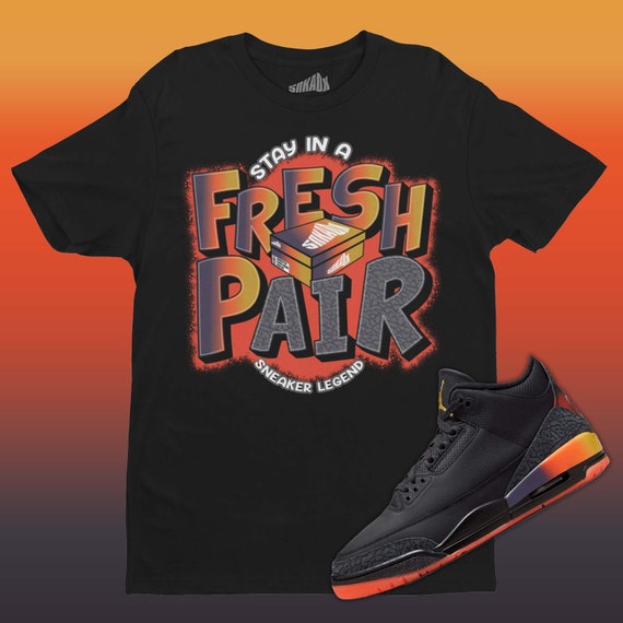 Fresh Pair T-shirt Matching J Balvin X Air Jordan Rio