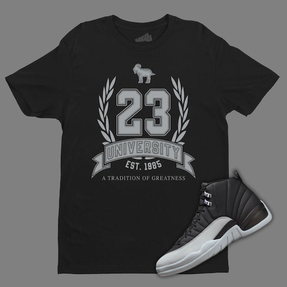 grey jordan 12 shirt