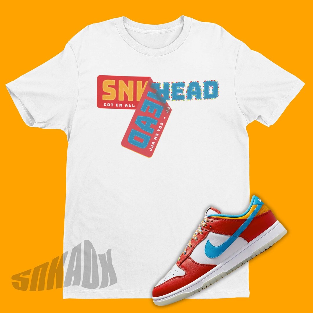 Fruity Pebbles Dunk Matching Shirt Retro Dunks Sneakers Tee Etsy
