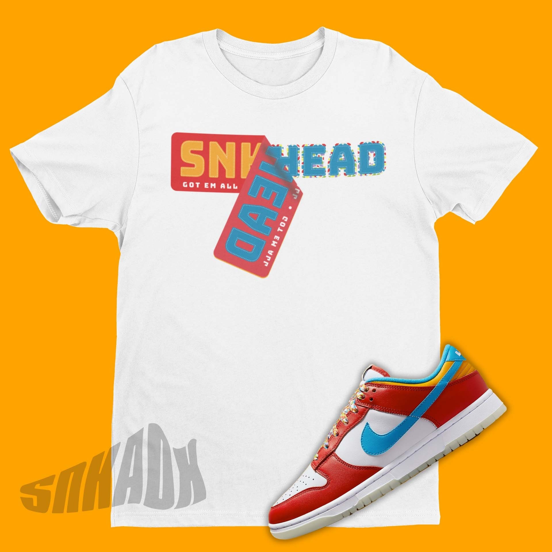 Fruity Pebbles Dunk Matching Shirt Retro Dunks Sneakers Tee Sneaker Stickers Shirt to Match Dunk Fruity Pebbles Etsy