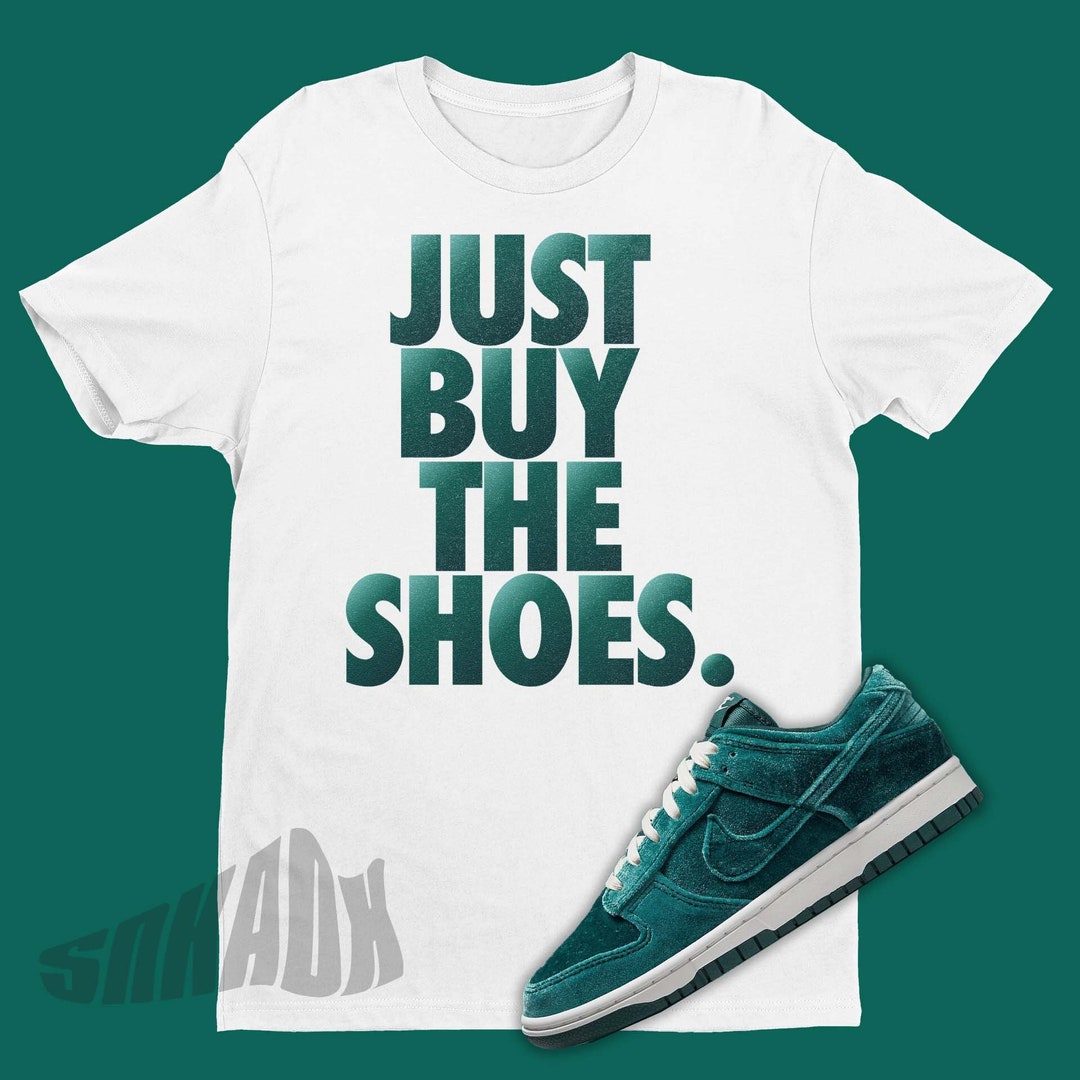 Velvet Teal Dunk Matching Shirt Retro Dunks Sneakers Tee Just Buy the