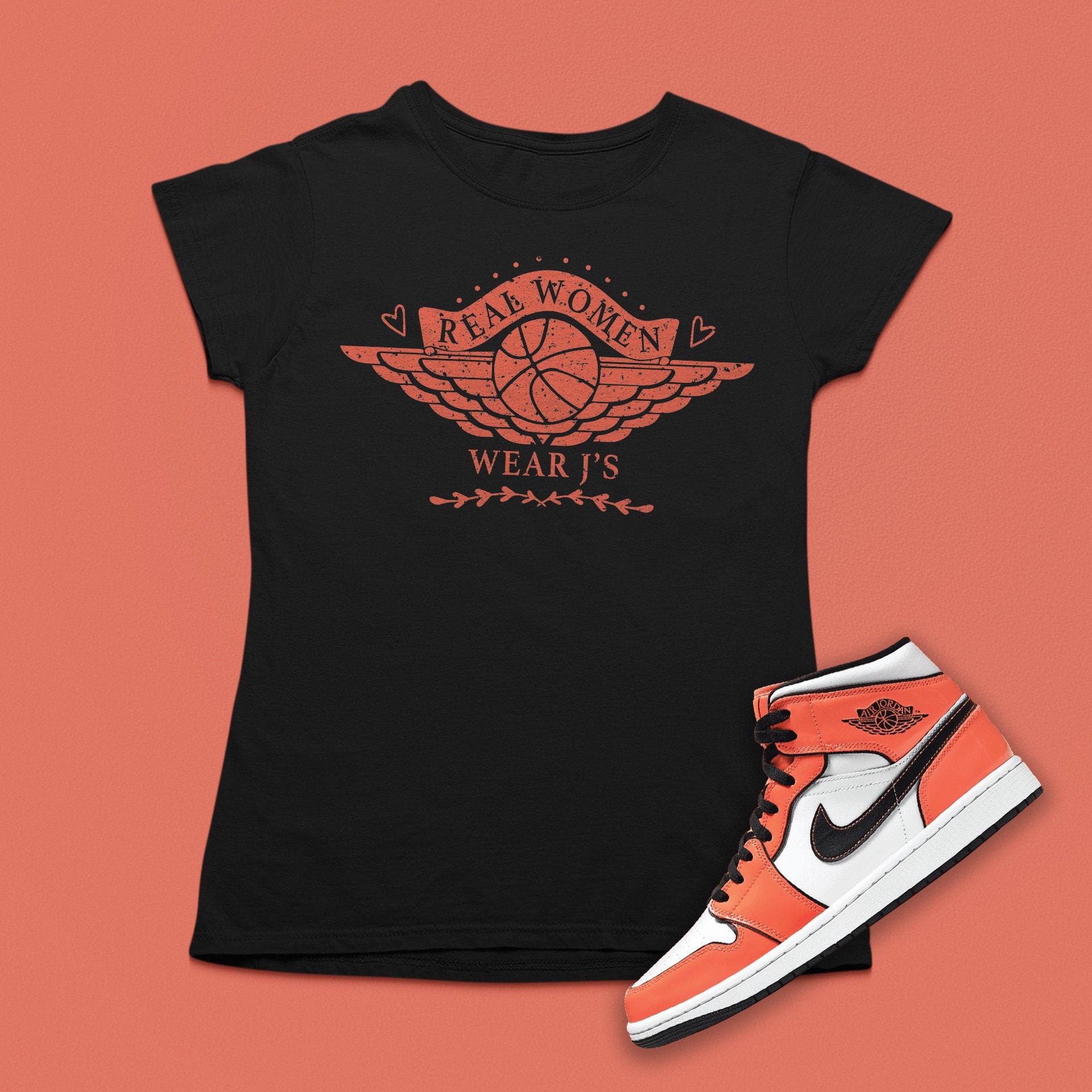 orange jordan shirt