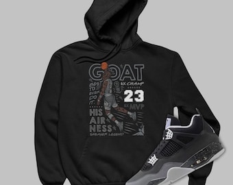 GOAT Hoodie Matching Jordan 4 Fear 2024, AJ4 Matching Sneaker Sweatshirt