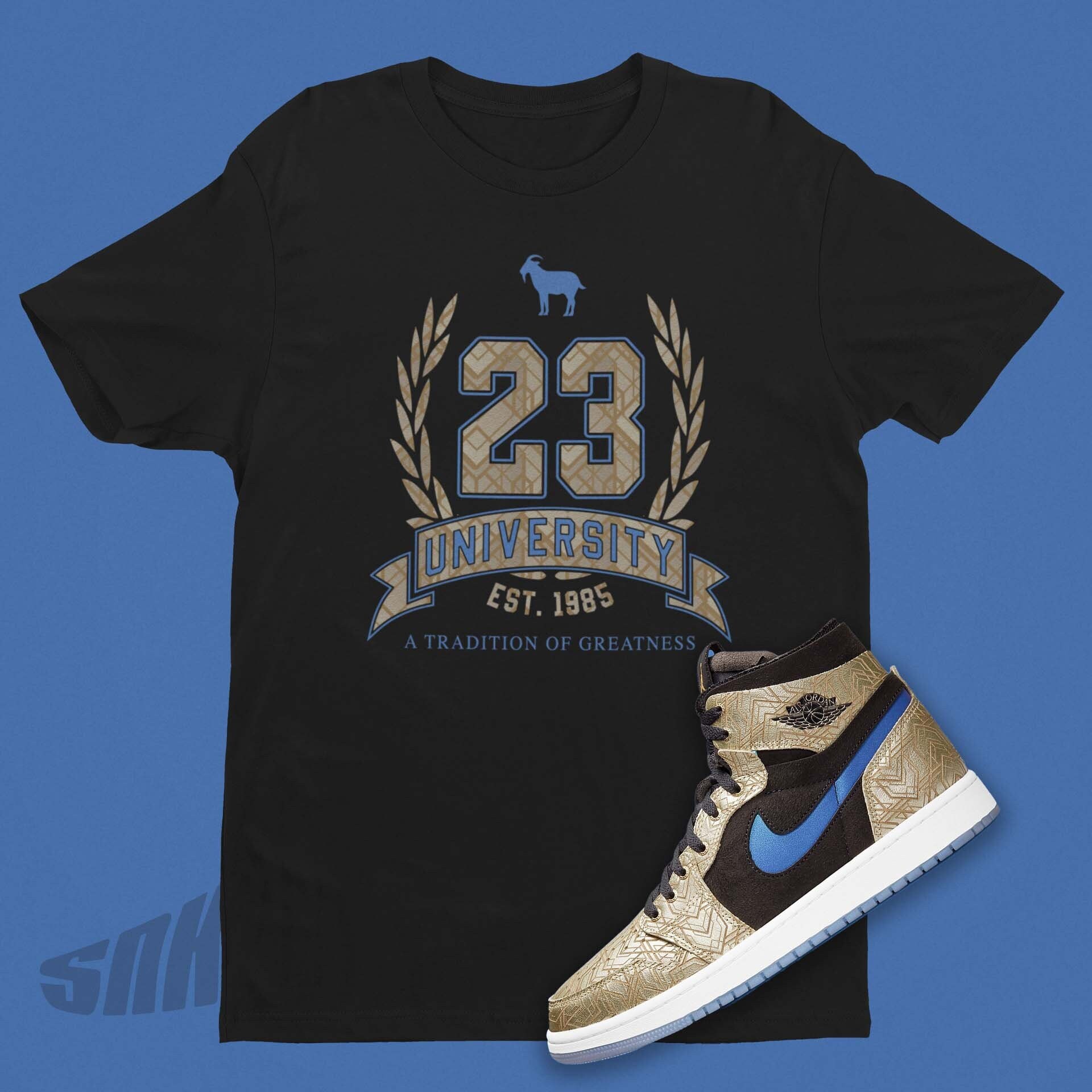 university gold 1s shirt