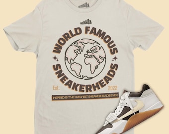 World Famous Sneakerheads T-Shirt Matching Travis Scott Jordan Jumpman Jack Sail, Sneaker Tee, Sneaker Collector, Sneakerhead Gifts