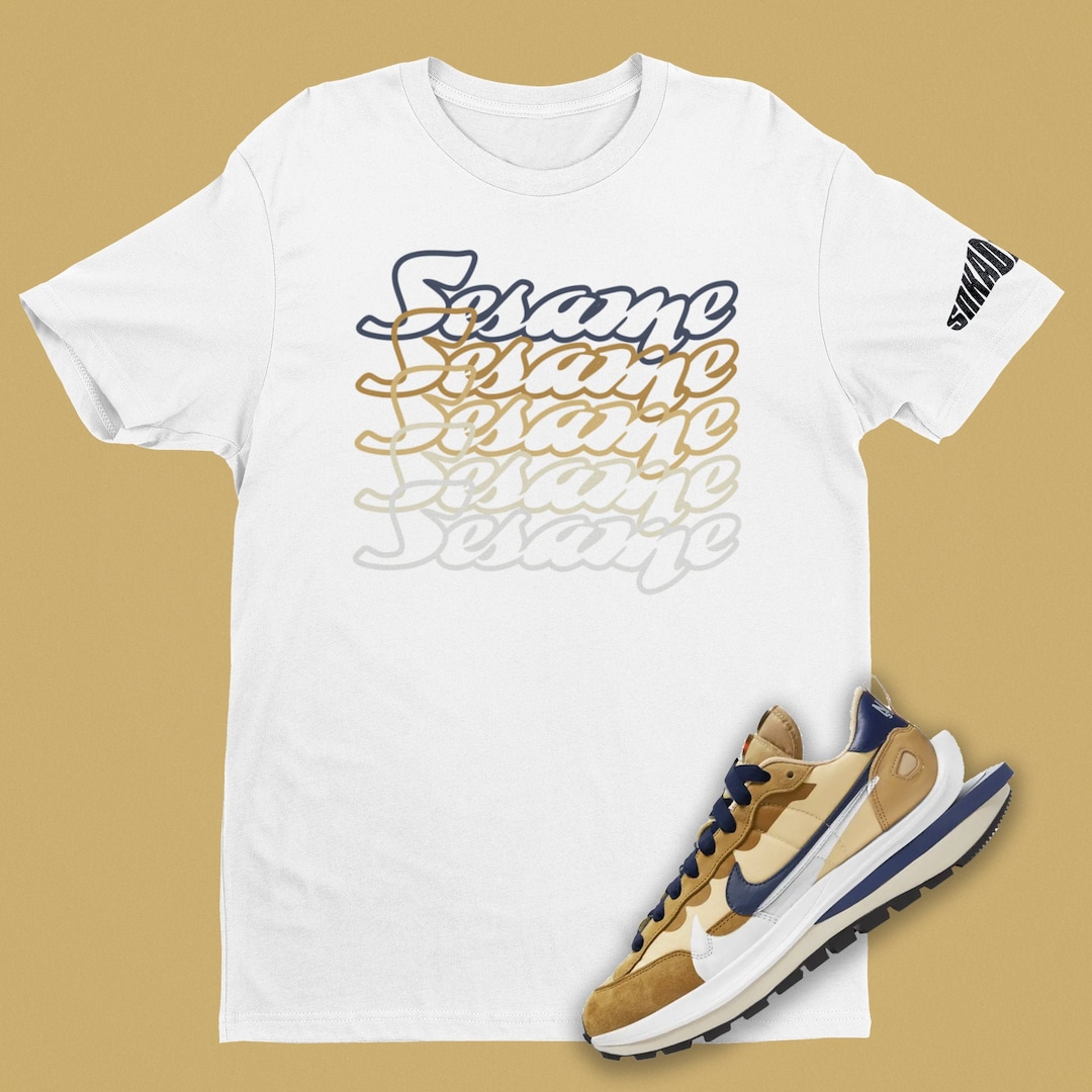 Sacai Nike Vaporwaffle Sesame Stack Unisex T-shirt, Waffle Trainer