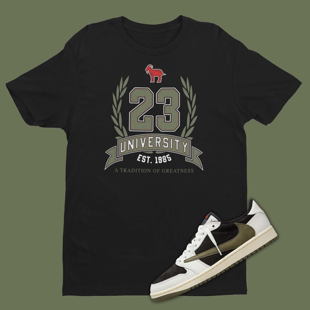 JZ T-Shirt Match Jordan 1 Low Travis Scott Medium Olive main image 1