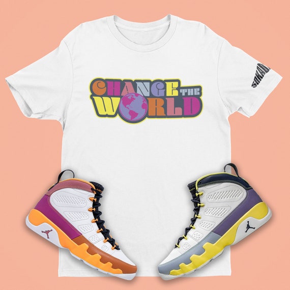 White Air Jordan 9 Change the World 