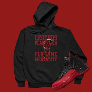 jordan 12 reverse flu game hoodie