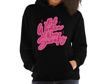REAL WOMEN Wear Sneakers Hoodie to Match Jordan 14 Shocking