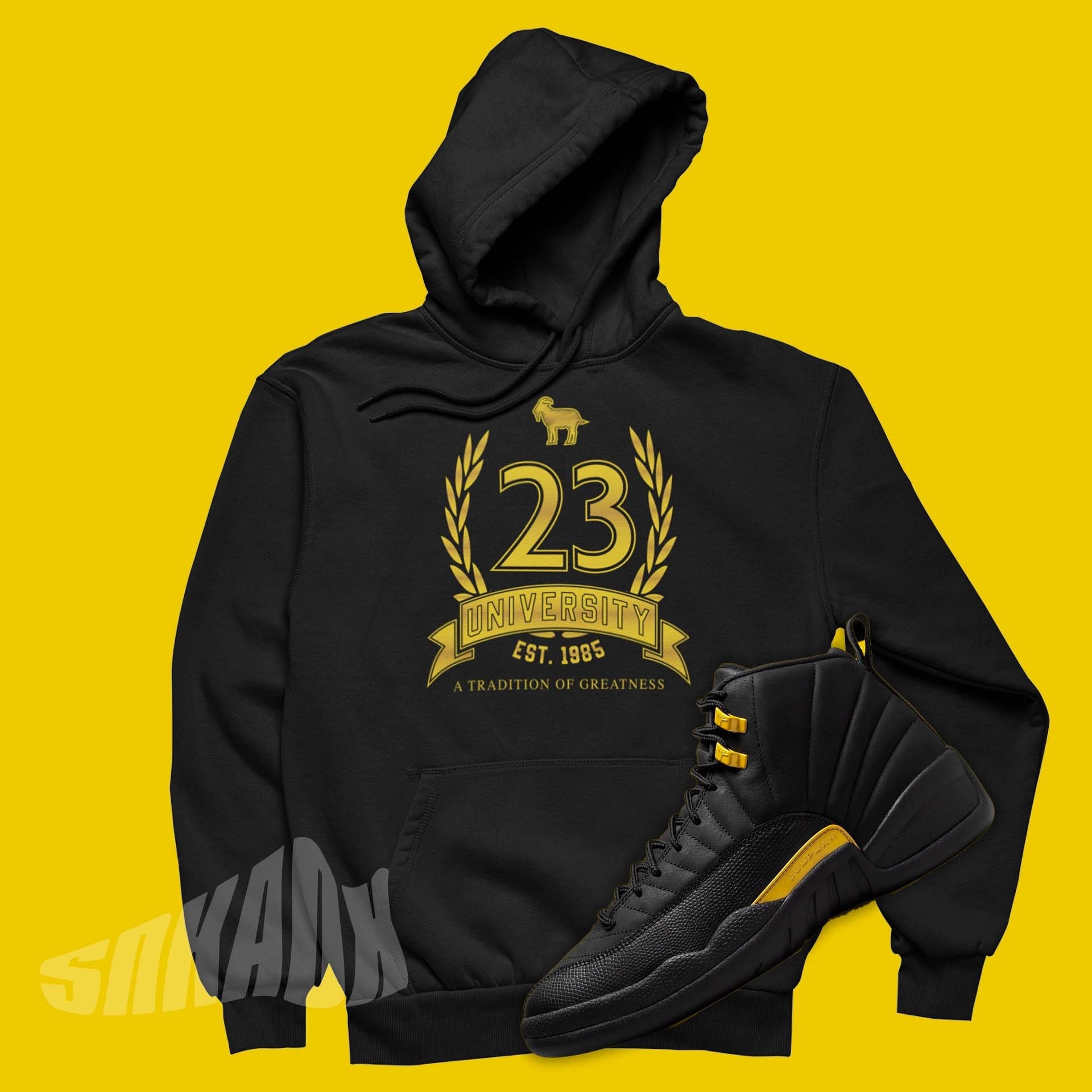 university gold jordan hoodie