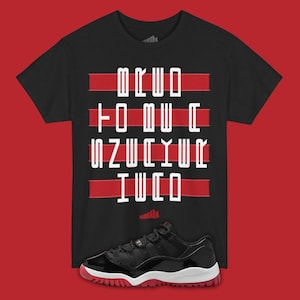 Bred To Be A Sneakerhead T-Shirt Matching Jordan 11 Low Bred 2025, Retro 11s Tee