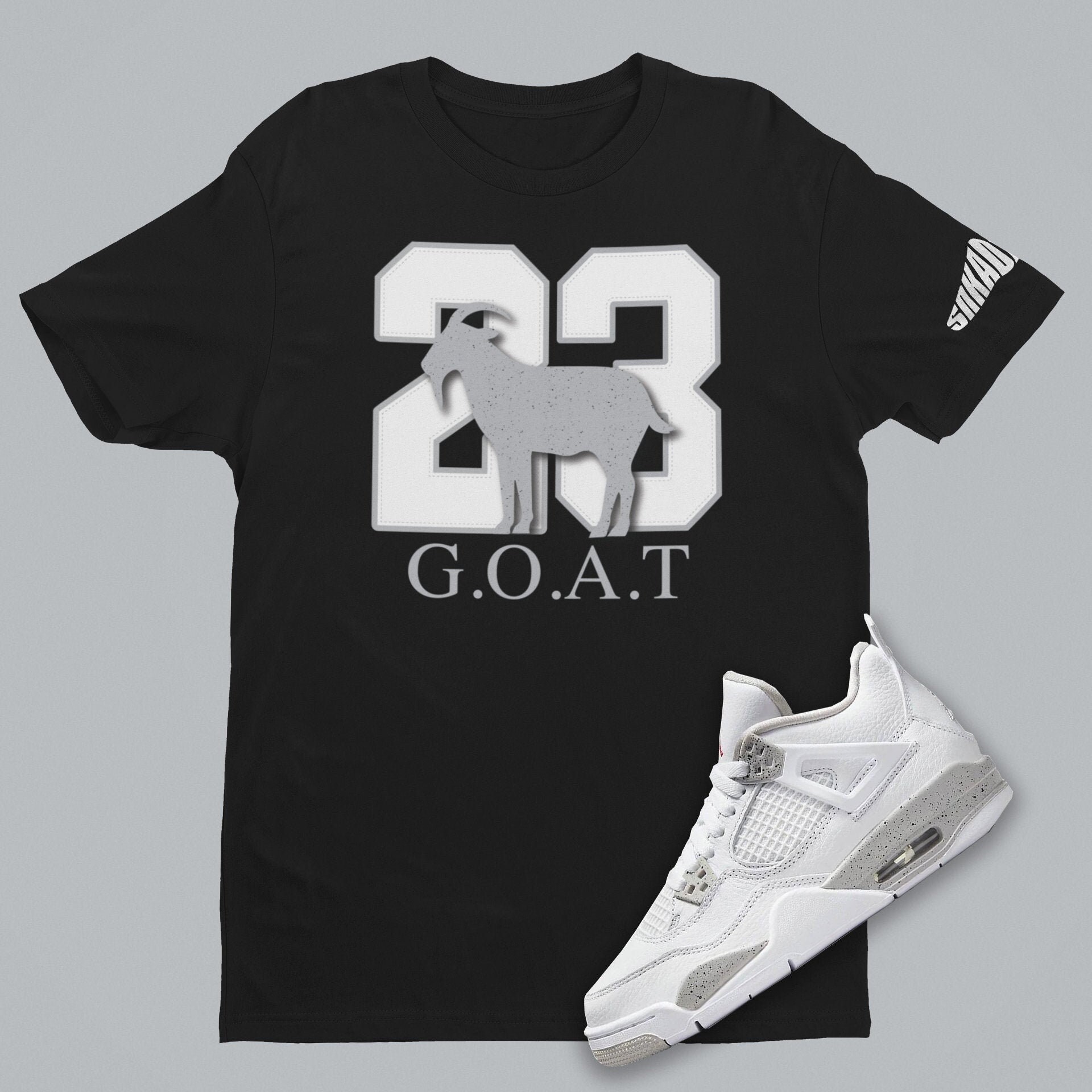 GOAT 23 Black Unisex T-shirt Match Air 