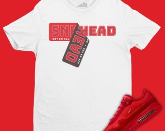 Sneakerhead Sticker T-Shirt Matching Air Max 1 '86 Jacquemus Mystic Red