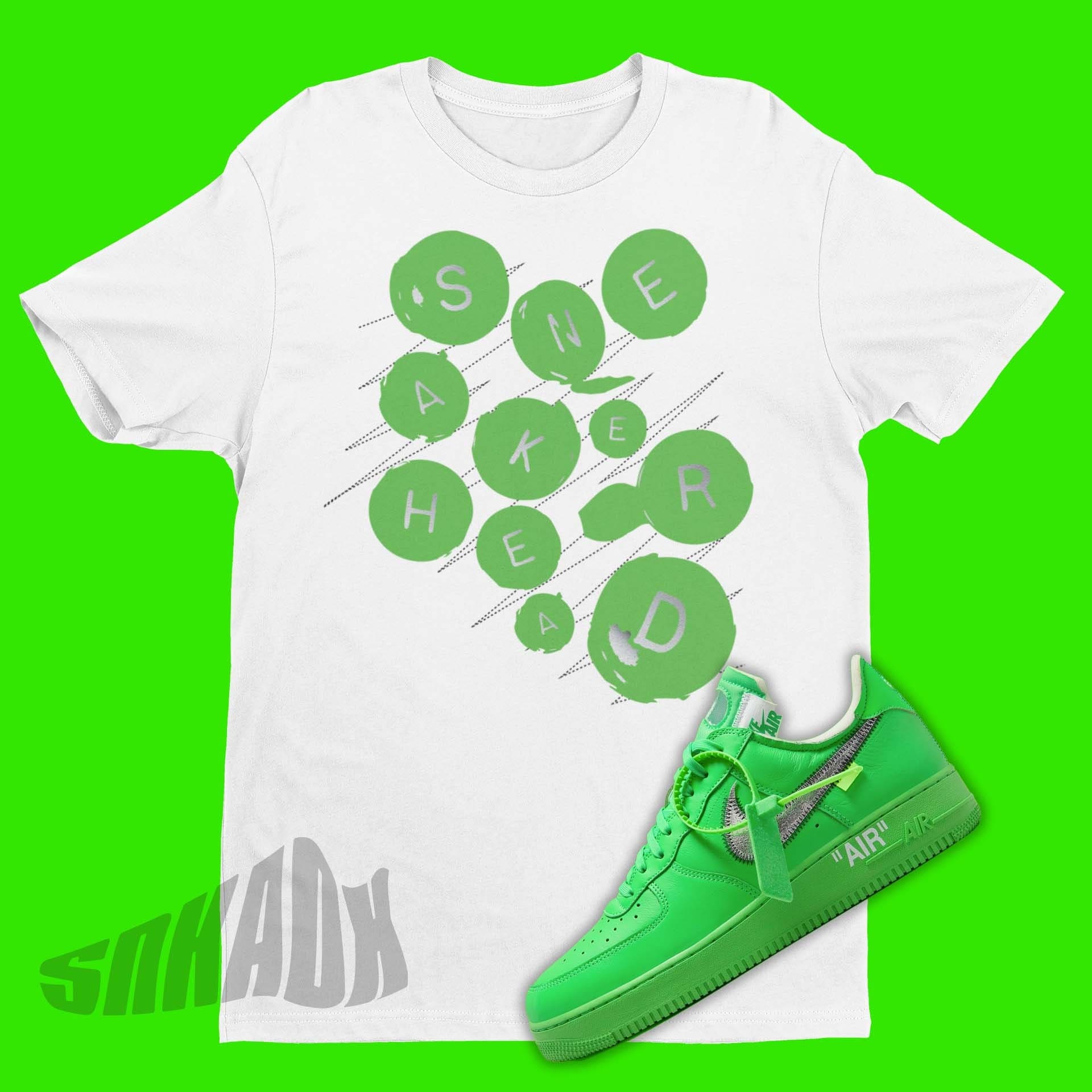 Custom Nike AF1(slime green OFF WHITE ROPE LACE)#art #diy