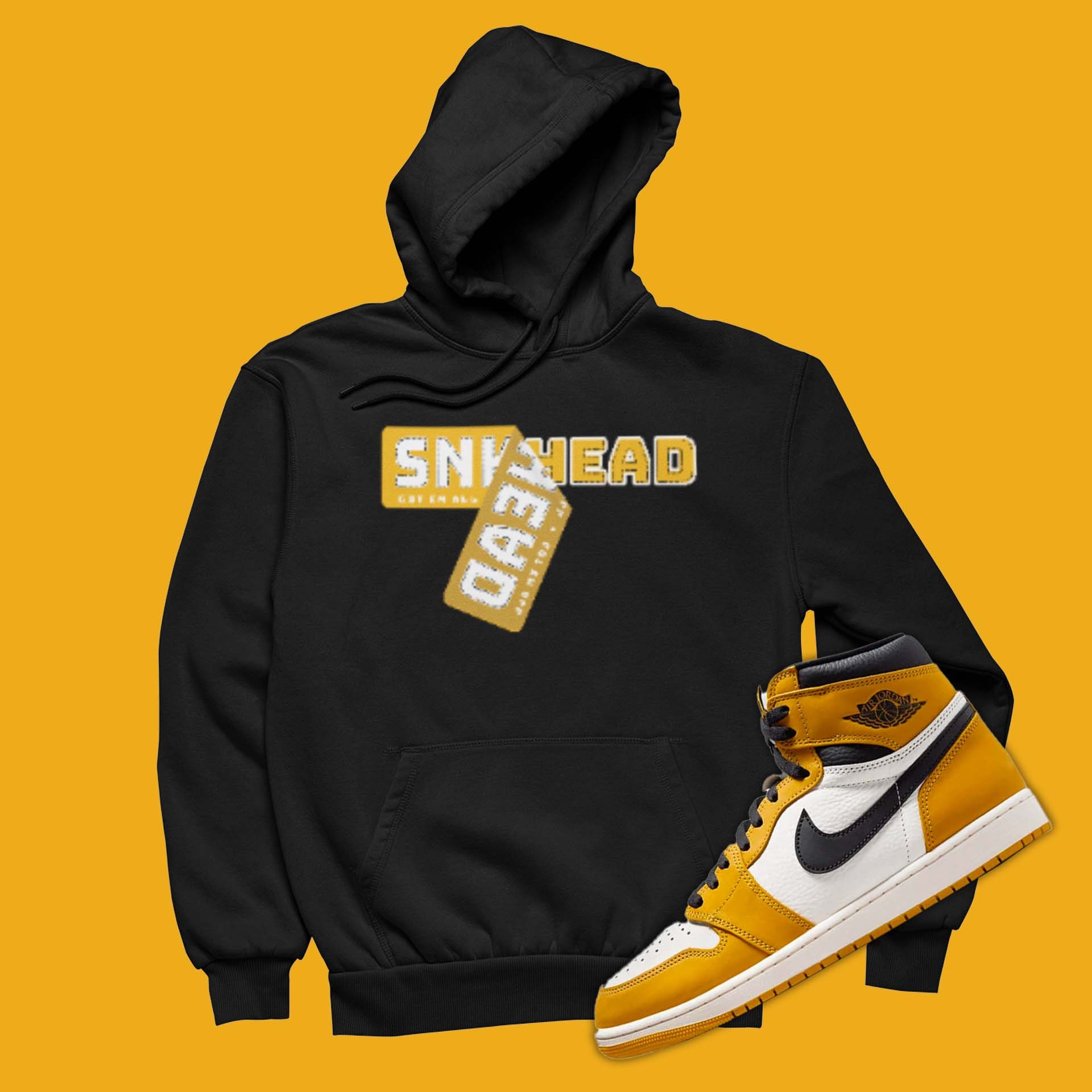 Jordan University Gold And Black Hoodie Nike Jordan Sport DNA