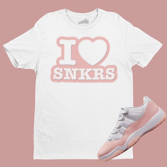 I Love Sneakers T-shirt Matching Air Jordan 11 Low Legend Pink