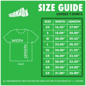 t-shirt size chart