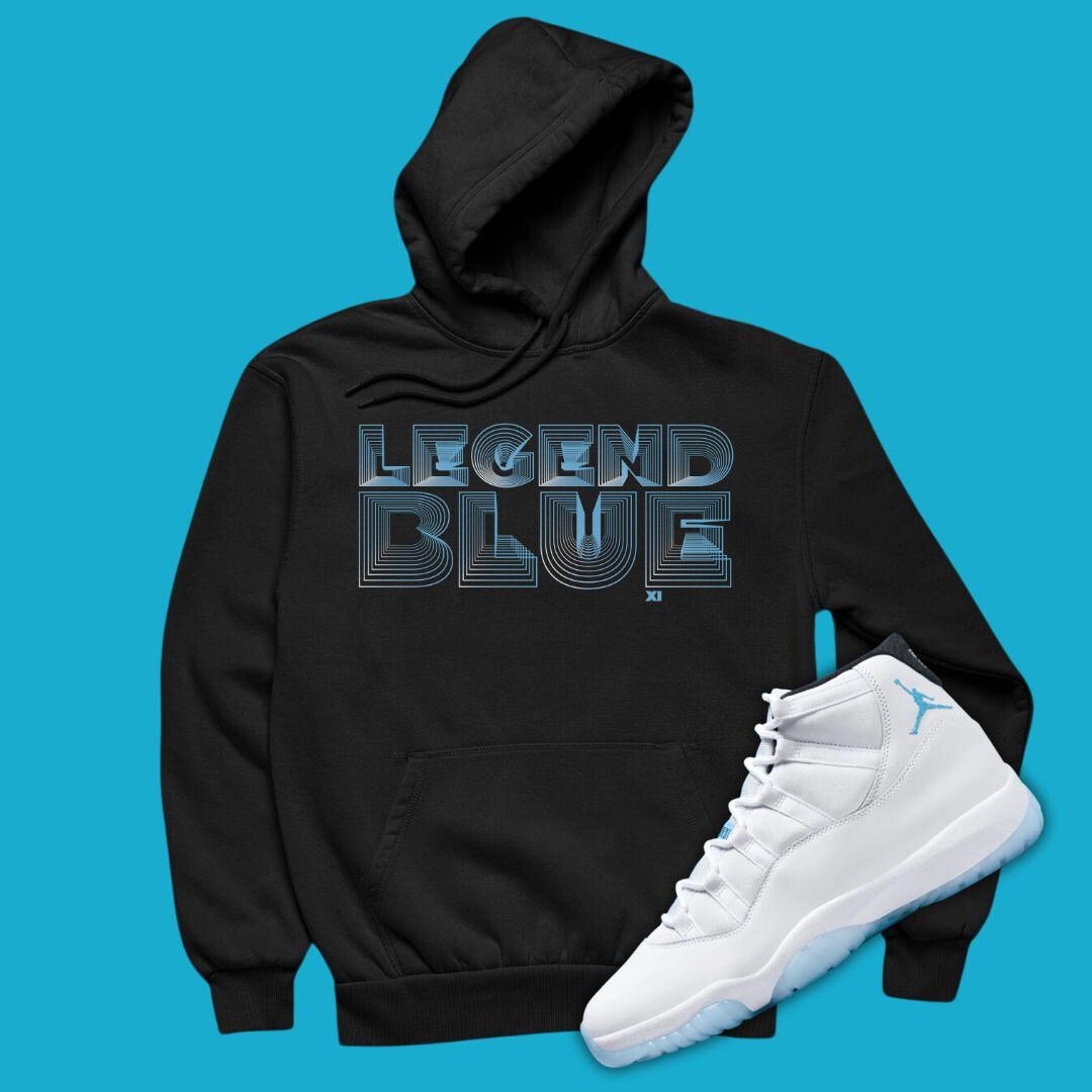 jordan 11 legend blue hoodie
