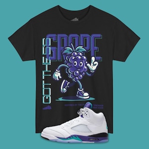 jordan retro 5 grape outfit