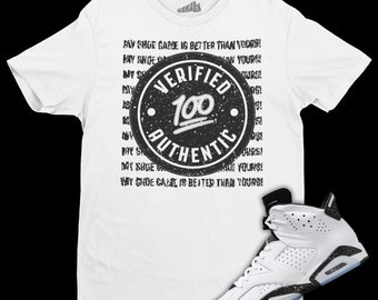 Verified Authentic T-shirt Matching Air Jordan 6 Reverse Oreo - Etsy