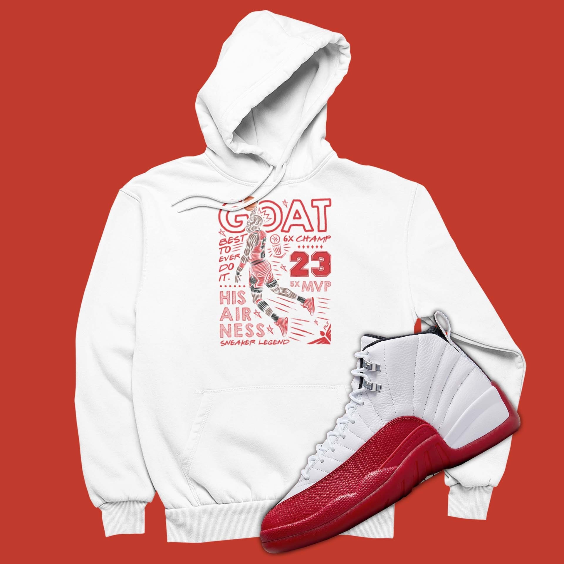 Sneakers Jordan 12 Gym Red Shirts Box Label Cherry Shirt White To