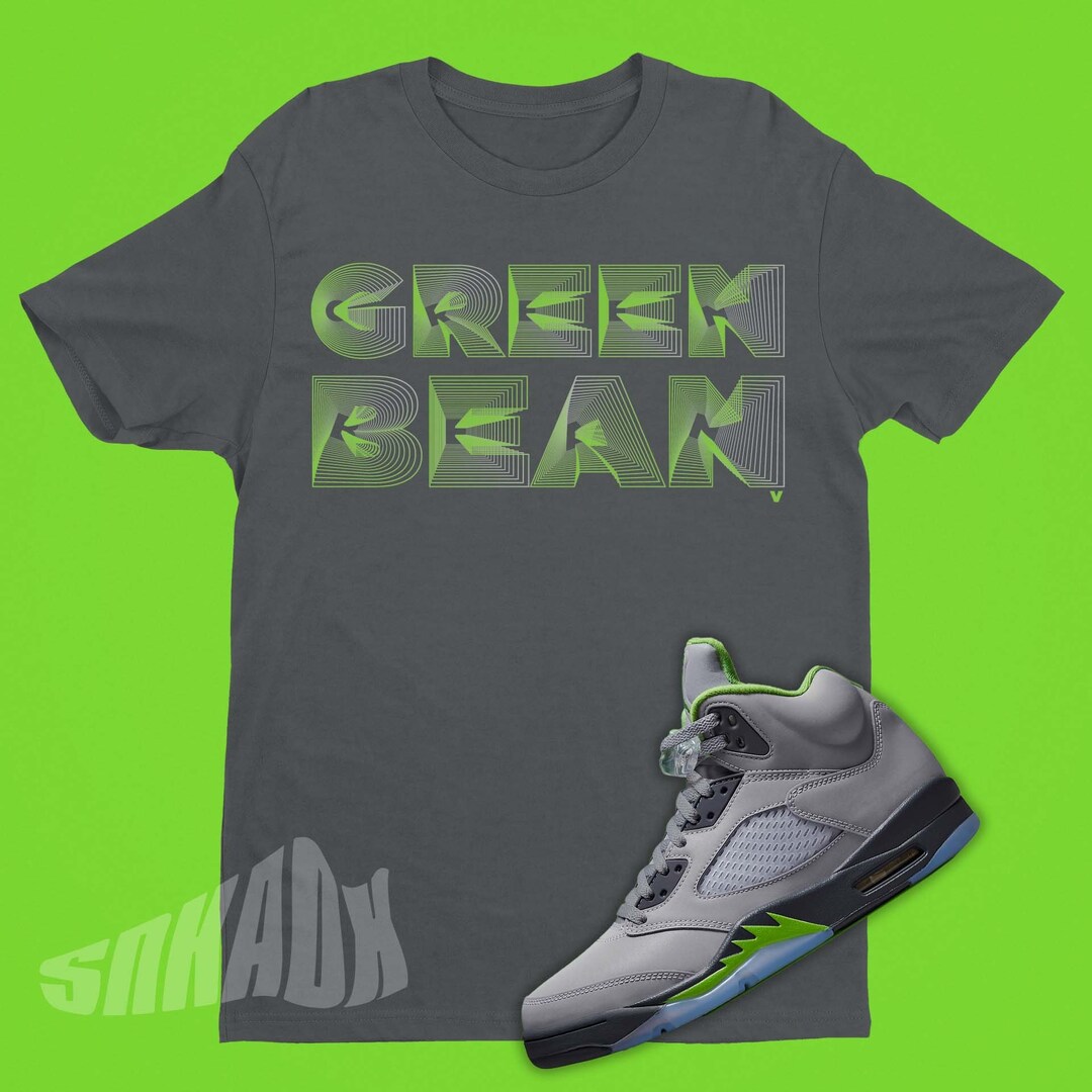 Green Bean V Shirt to Match Air Jordan 5 Green Bean Retro 5 Tee Roman Numeral SVG Etsy