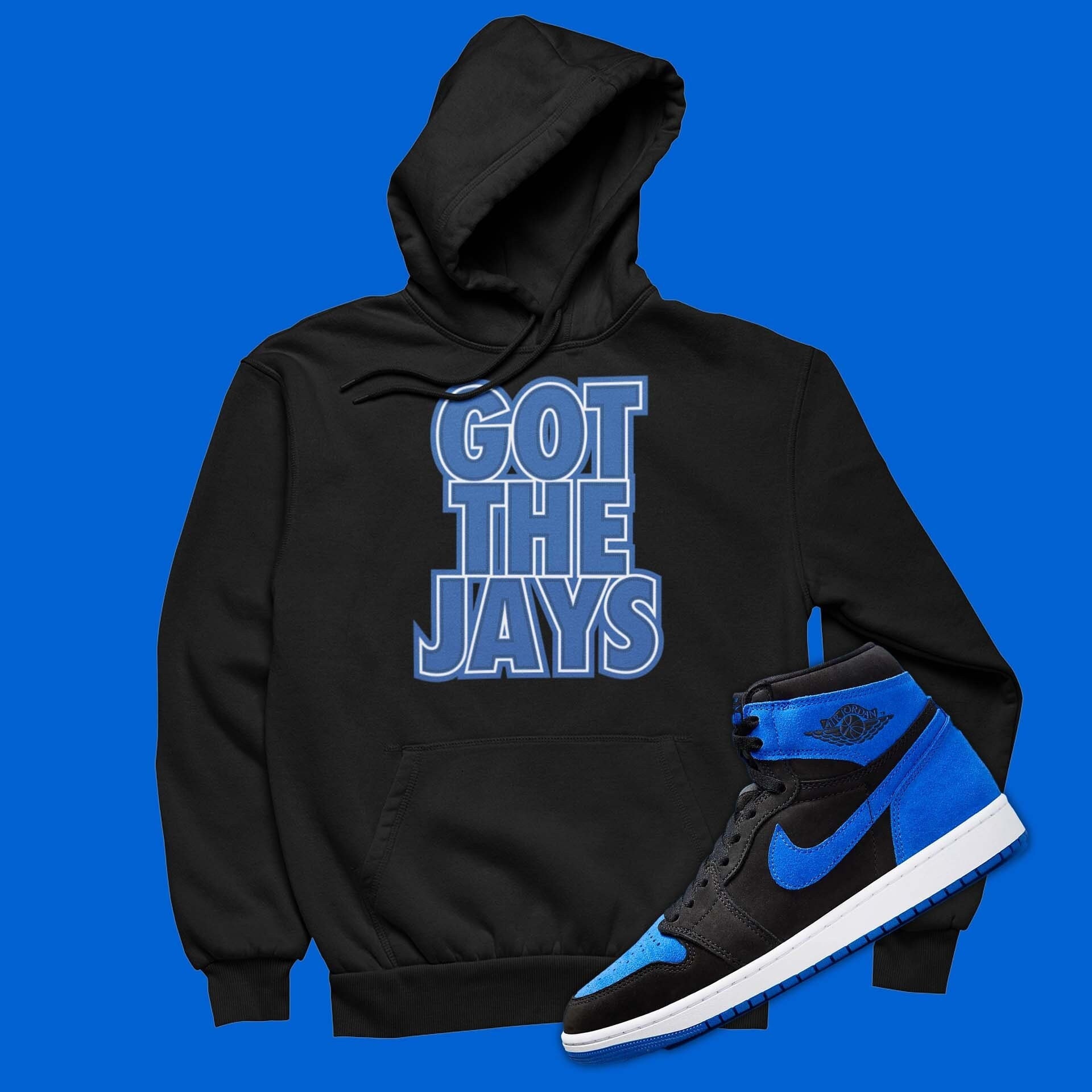 Jordan 13 Hyper Royal Hoodie Etsy