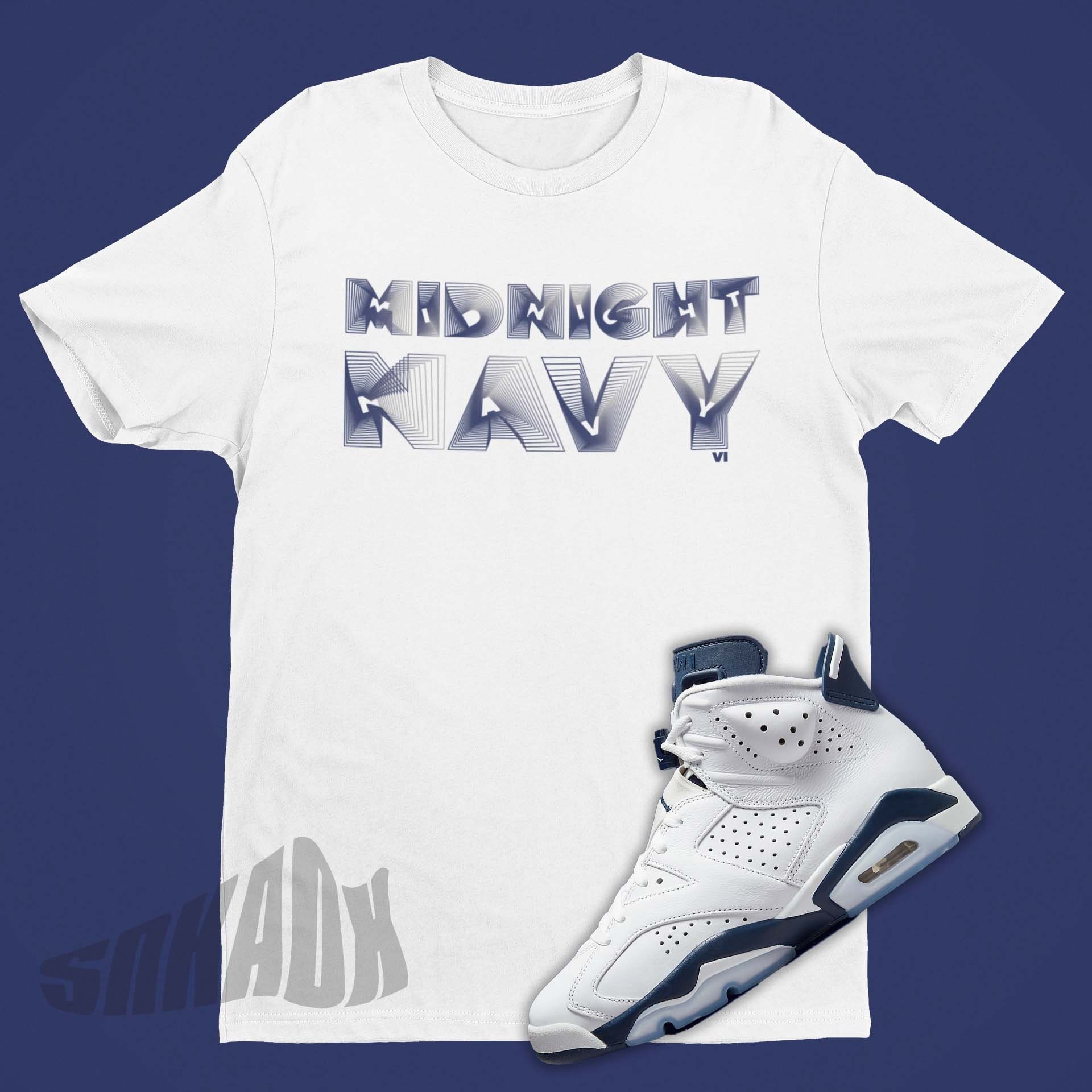 Midnight Navy 6 Shirt to Match Air Jordan 6 Midnight Navy