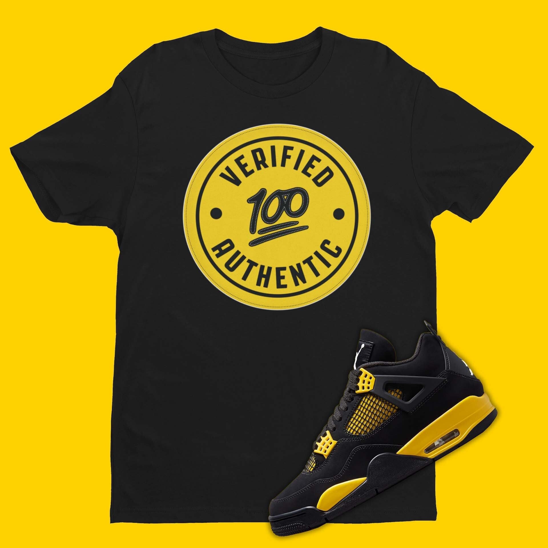 jordan 4 yellow and black shirt