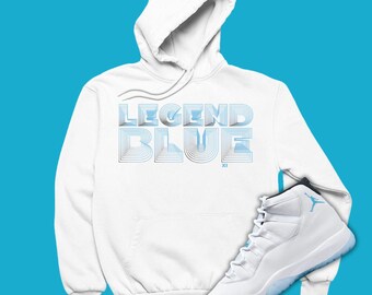 jordan 11 legend blue hoodie
