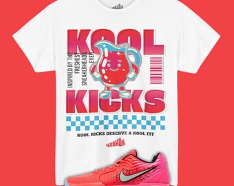 Kool Kicks T-Shirt Matching Ja 2 Kool Aid Tropical Punch - White