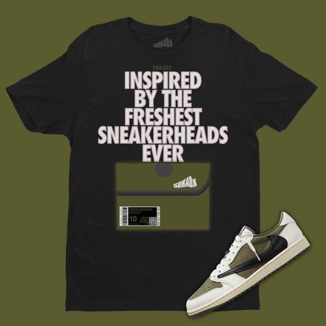 Travis(2) T-Shirt Match Jordan 1 Low Black Toe main image 0