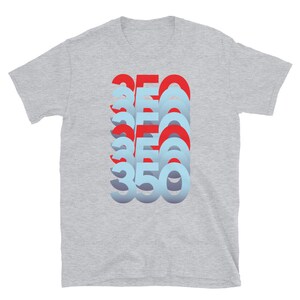 350 Stack Tshirt To Match Yeezy 350 BOOST V2 Blue Tint | KANYE Shirt | Sneakers Graphic Printed Yeezy 350 Tee For Sneakerhead Sport Grey