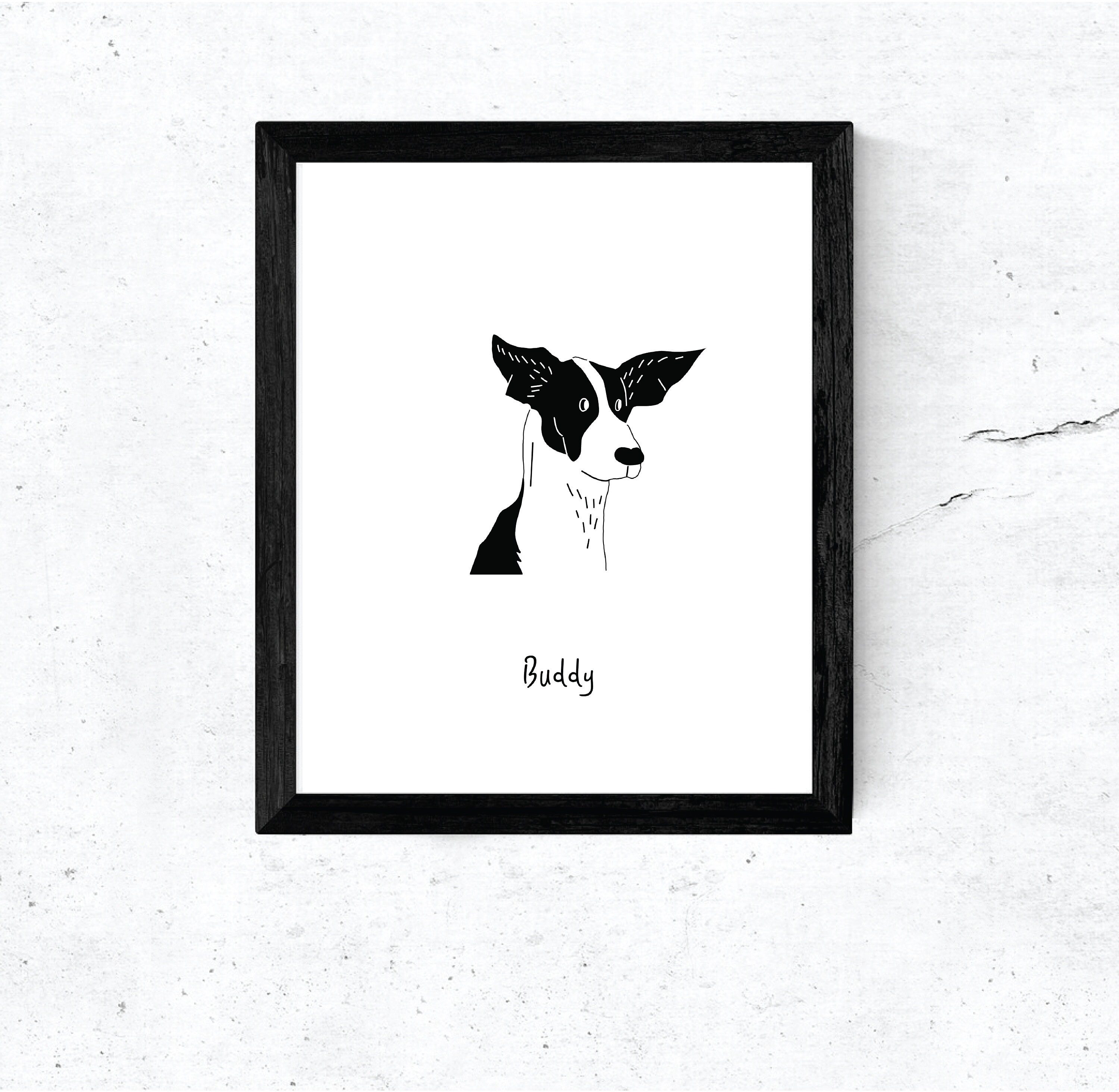 Custom Dog Portrait Dog Art Custom Pet Portrait Pet Parent Etsy