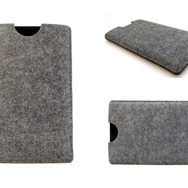 Felt sleeve compatible with Kindle 10th Gen (2019 release) case wallet, 12 great colours, UK made, perfect fit!