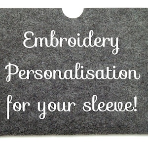 Embroidery Personalisation for Emmerson Gray sleeve