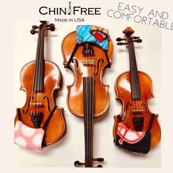 Chinrest Pad, Cover for Violin, Viola, Easy and Comfortable, ChinFree, Made in USA