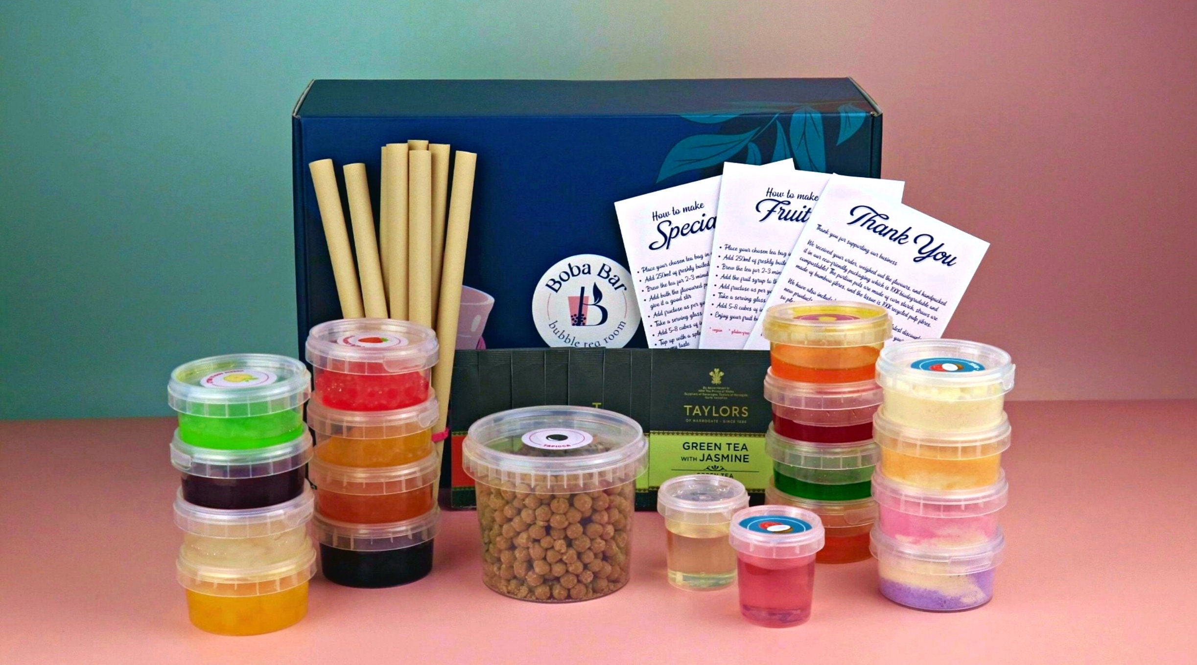 Bubble Tea Kit Gift Box Traditional Selection Makes 12 Drinks Suitable for  Vegans by Bobalife 