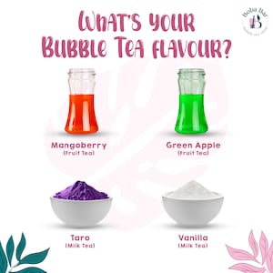 DIY Mix Bubble Tea Kit Gift Box Serves 4 Enjoy making your own flavourful Mix teas at home with Boba Bar London image 3