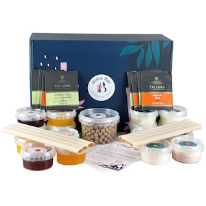 DIY Bubble Tea Kit: 8 Flavors, Boba & Jellies - Serves 8