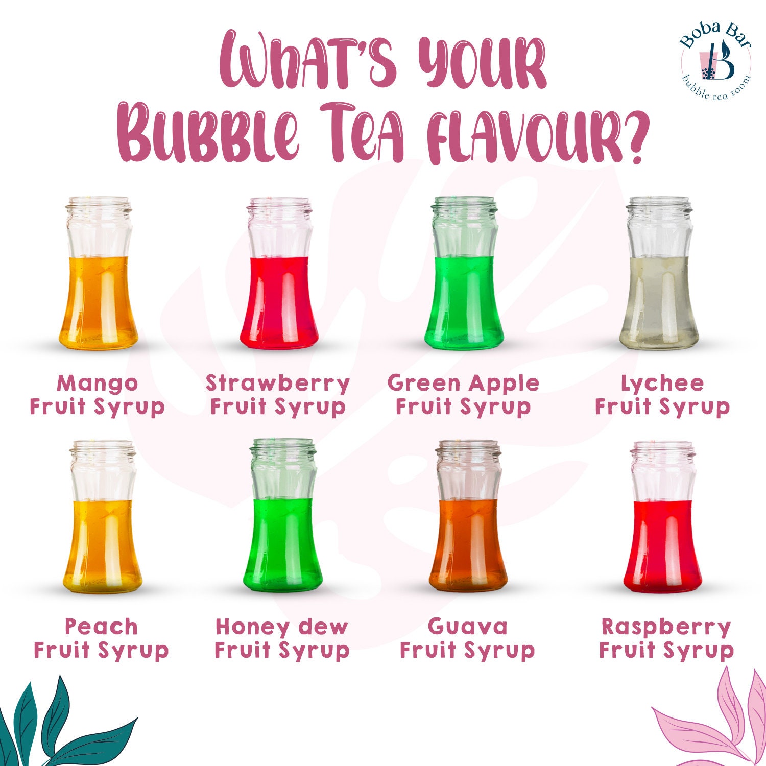 DIY Fruit Bubble Tea Kit Gift Box Serves 8 Enjoy Making Your Own