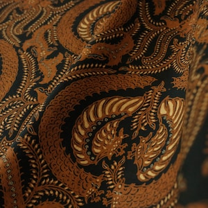 Premium Hand Drawn &quot;Babon Angkrem Luhur&quot; - Authentic Handcrafted Indonesian Traditional Fabric,
