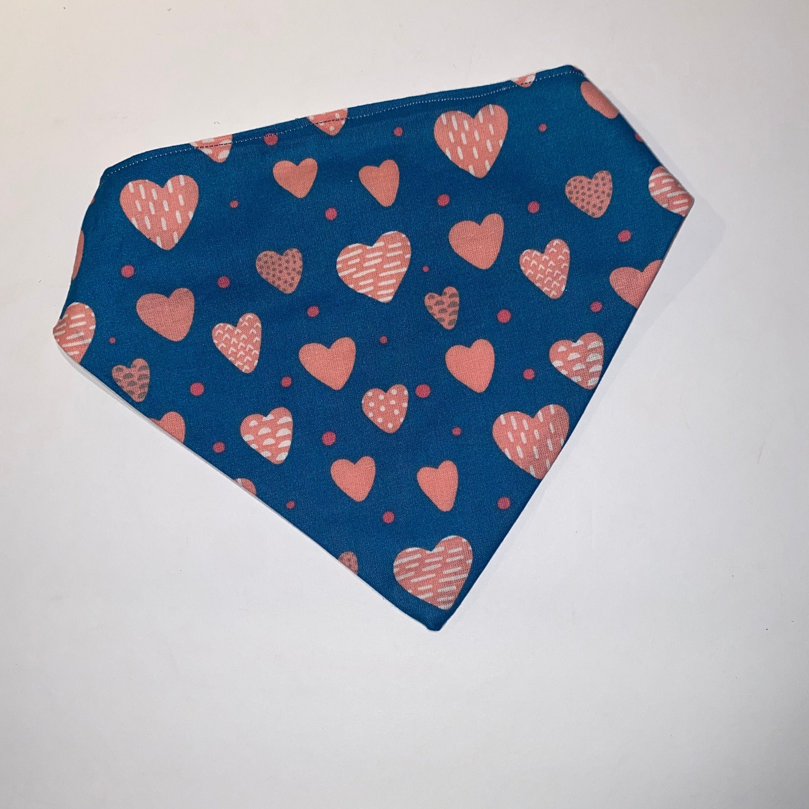 Pink Heart Bandana | Etsy