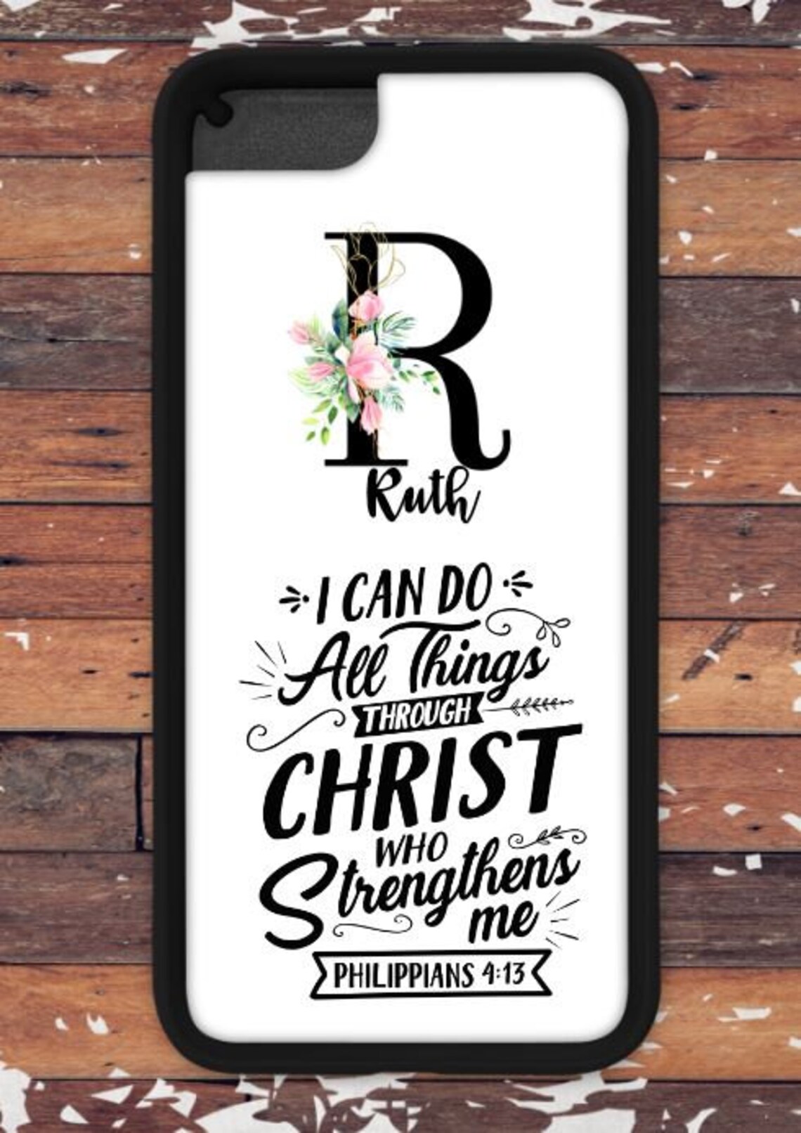 Personalised Phone Case Bible Verse Scripture Christian Gift Etsy