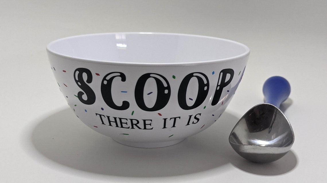 SCOOP there it is Custom Ice Cream Bowl Etsy