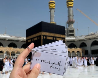 Umrah cards duaas keyring book; how to perform tawaaf and sa’ee (educational) mini handsize