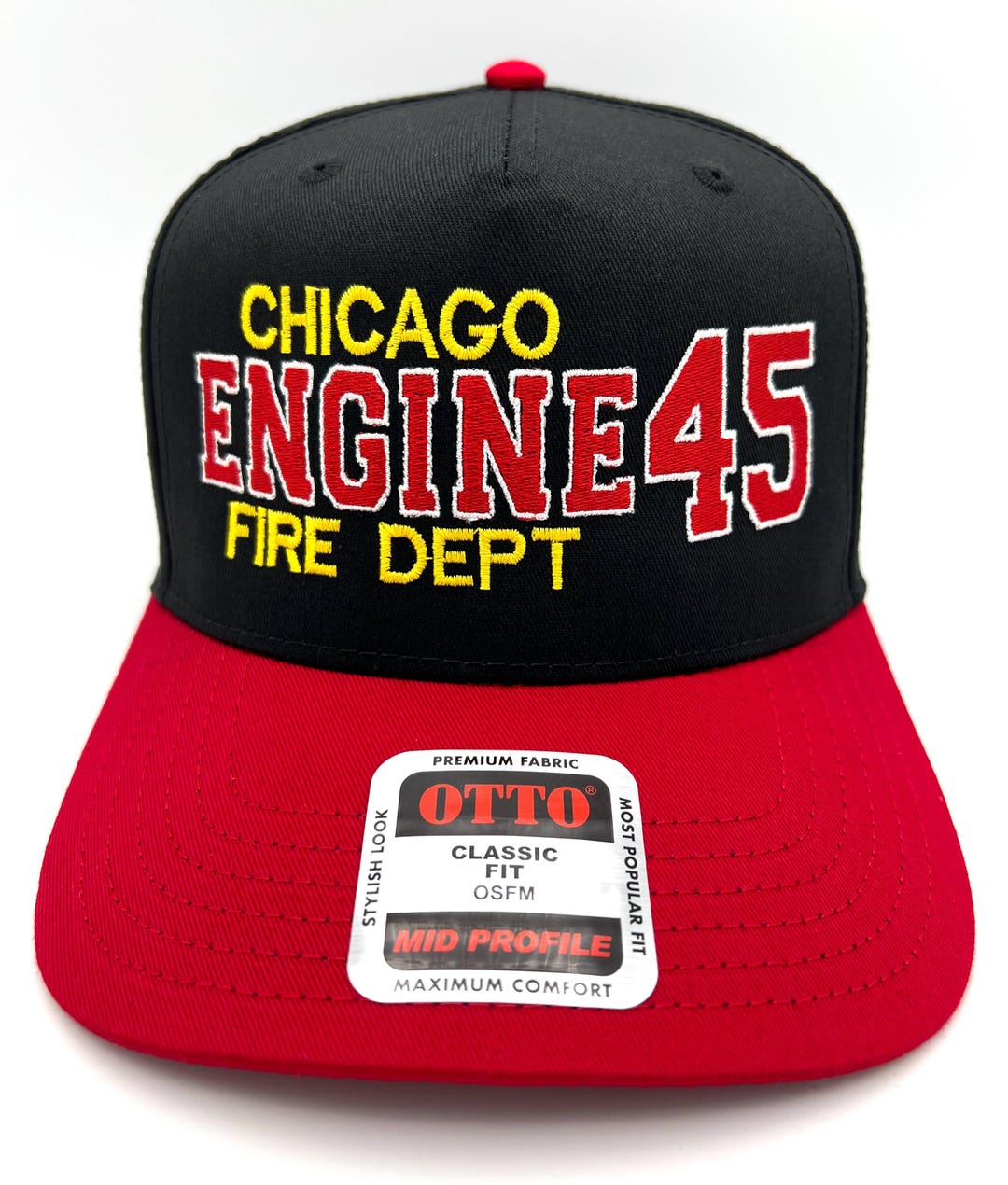 Chicago Fire Department ENGINE 45 Cap CFD Hat Snapback Adjustable ...